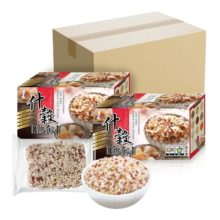 名廚美饌 冷凍什穀熟飯 200公克 X 12包 X 2盒