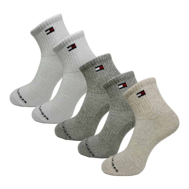 Tommy Hilfiger 女中筒襪 5入組 Tommy Hilfiger 女中筒襪 5入組