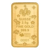 PAMP 好運招財貓黃金條塊 999.9純金 2.5公克