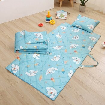 收納型卡通兒童睡袋 3件組 大耳狗 捲捲冰淇淋