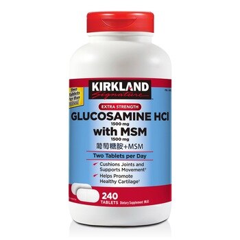 Kirkland Signature 科克蘭 葡萄糖胺+MSM 240錠 Kirkland Signature 科克蘭 葡萄糖胺+MSM 240錠