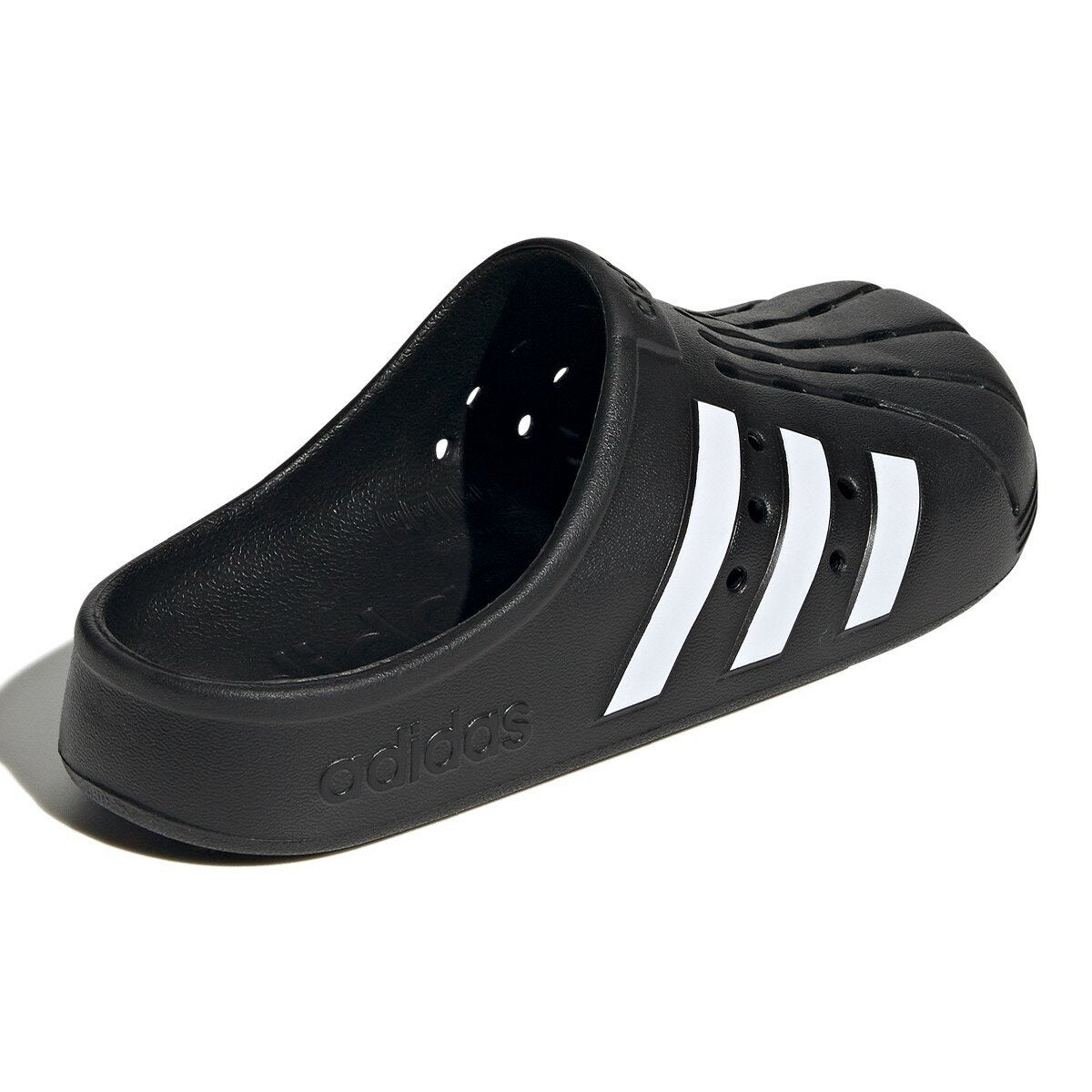 Adidas 中性包腳拖鞋 黑