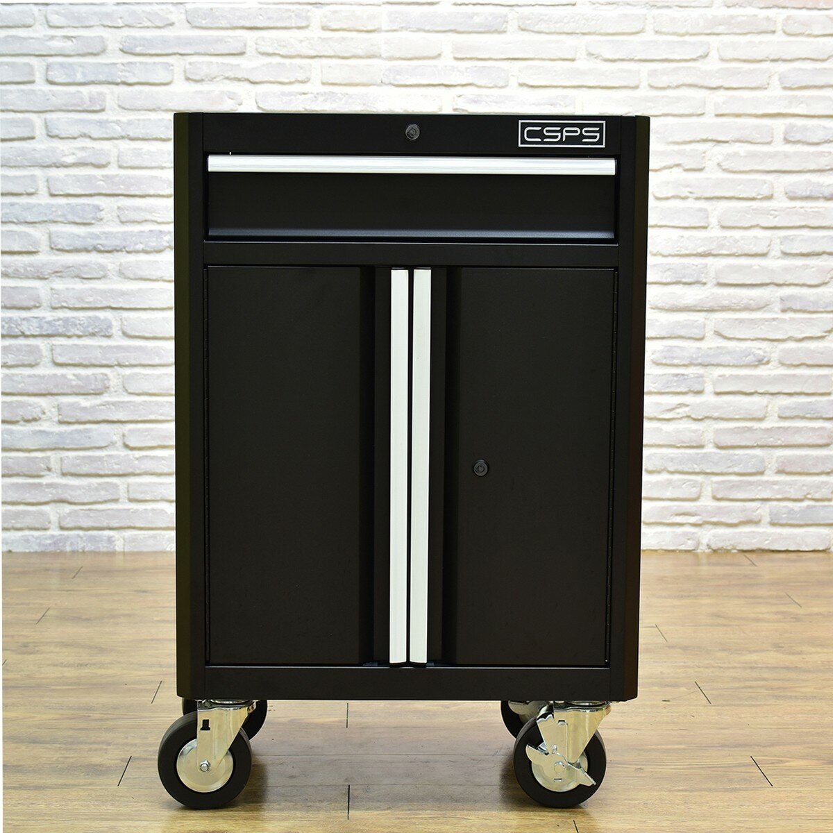 CSPS 30吋一抽雙門矮櫃 1.0公厘 黑砂