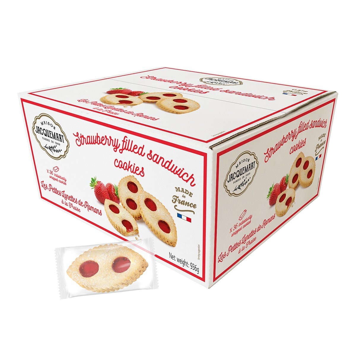 Maison Jacquemart 草莓餡夾心餅乾 936公克 Maison Jacquemart 草莓餡夾心餅乾 936公克