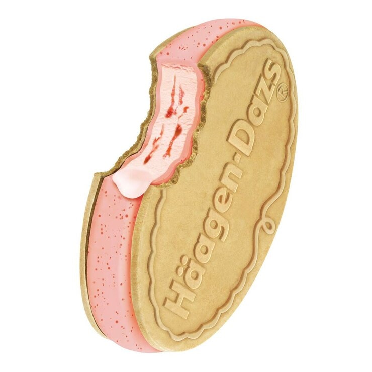 哈根達斯 豐潤草莓雪酥 62.6公克 X 36入