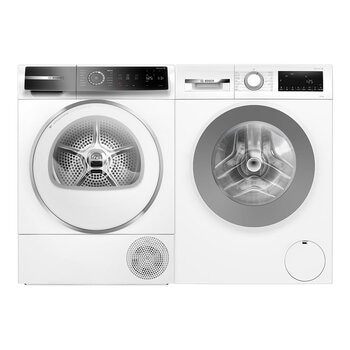 BOSCH 10公斤 去漬抗敏滾筒洗衣機 WGA15200TC + BOSCH 9公斤 Heat Pump 速效乾衣機 WQB245B0TC