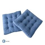 CASA 嚴選素柔坐墊 2入組 55公分 X 55公分 X 8公分 藍