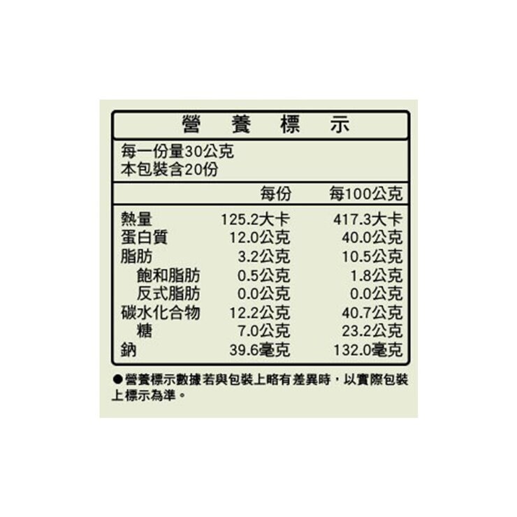 名廚美饌 豌豆蛋白多穀粉 30公克 X 20入