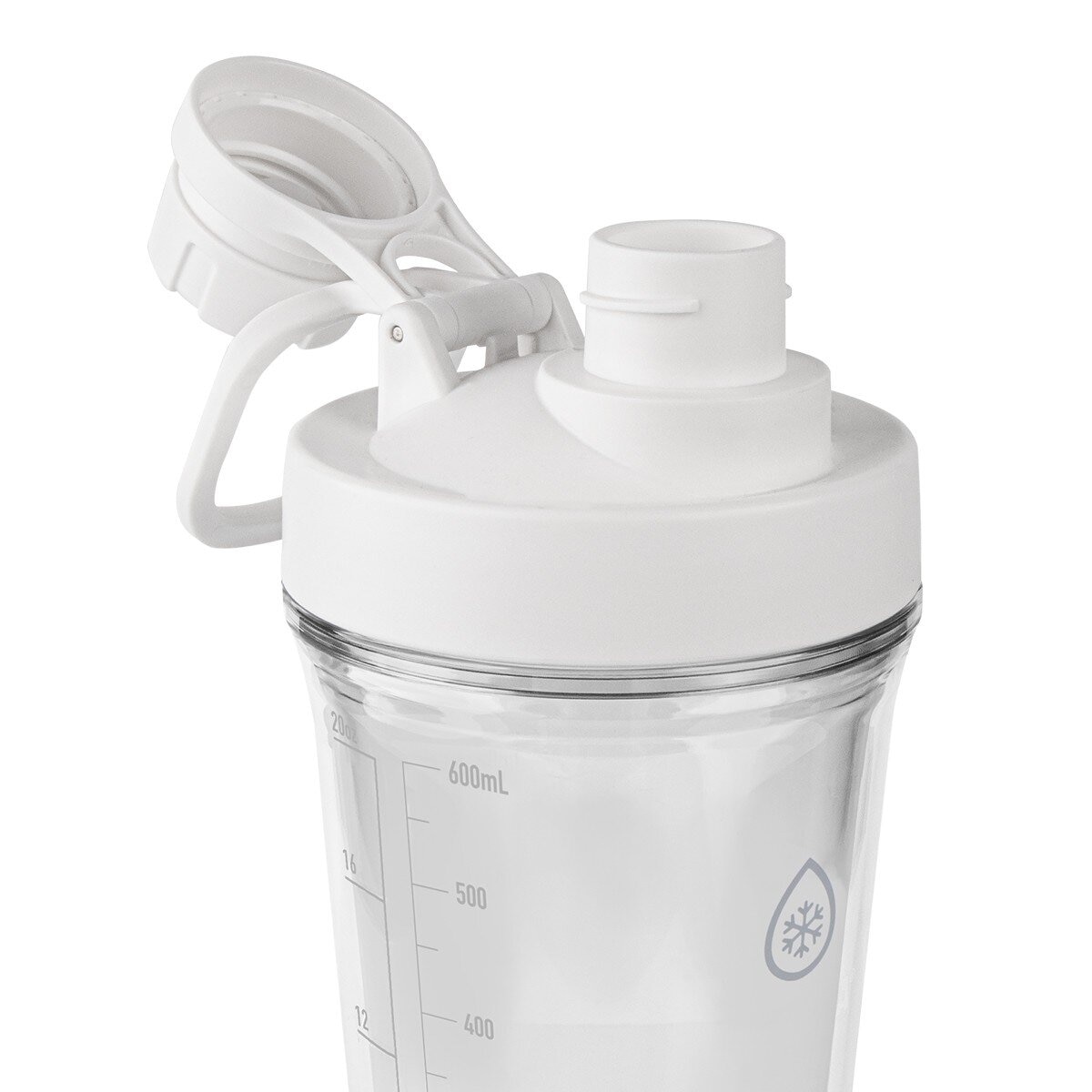 ThermoFlask 塑膠隨行搖搖杯 710毫升 X 2件組 藍+白