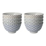 Minoyaki 日本製美濃燒飯碗 8件組 幾何 Minoyaki 日本製美濃燒飯碗 8件組 幾何