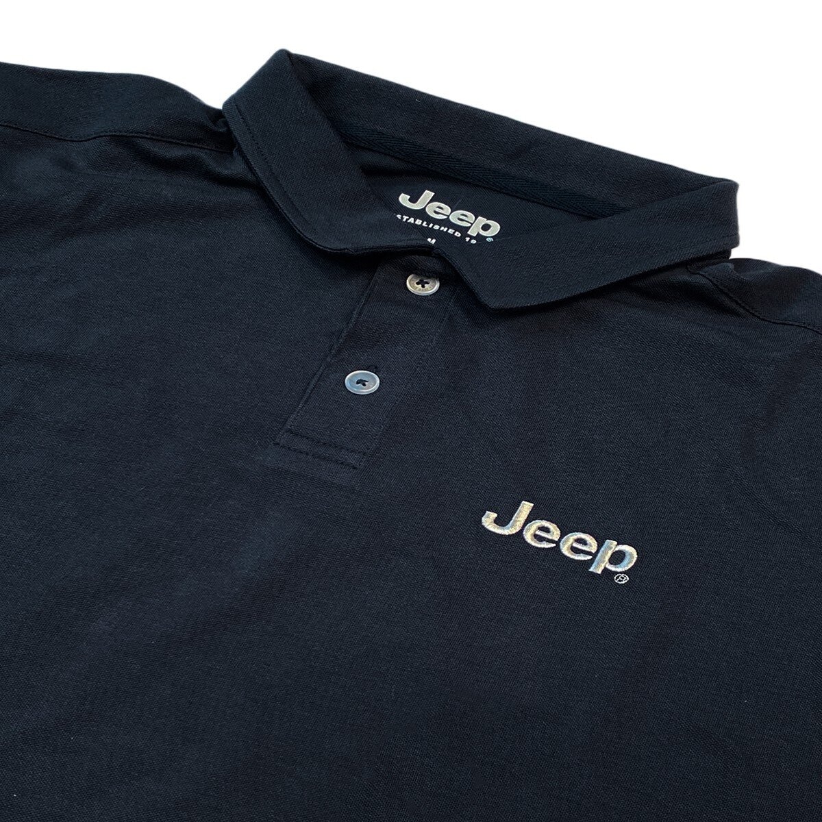 Jeep 男短袖Polo衫 深藍