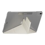 MAGEASY Facet 全方位支架透明背蓋保護套 2024 iPad Air 11吋 (2025[M3] / 2024[M2]) 星光白