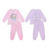 女童卡通圖案長袖居家組 10