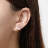 Tokyo Pearl 18K黃K金 4.5公釐 - 6.5公釐 Akoya 珍珠鑽石耳環