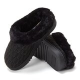 Dearfoams 女保暖休閒鞋 黑