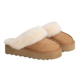科克蘭 女絨毛拖鞋 淺棕