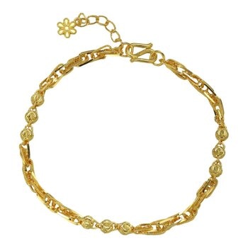 24K黃金手鍊 千絲 160厘