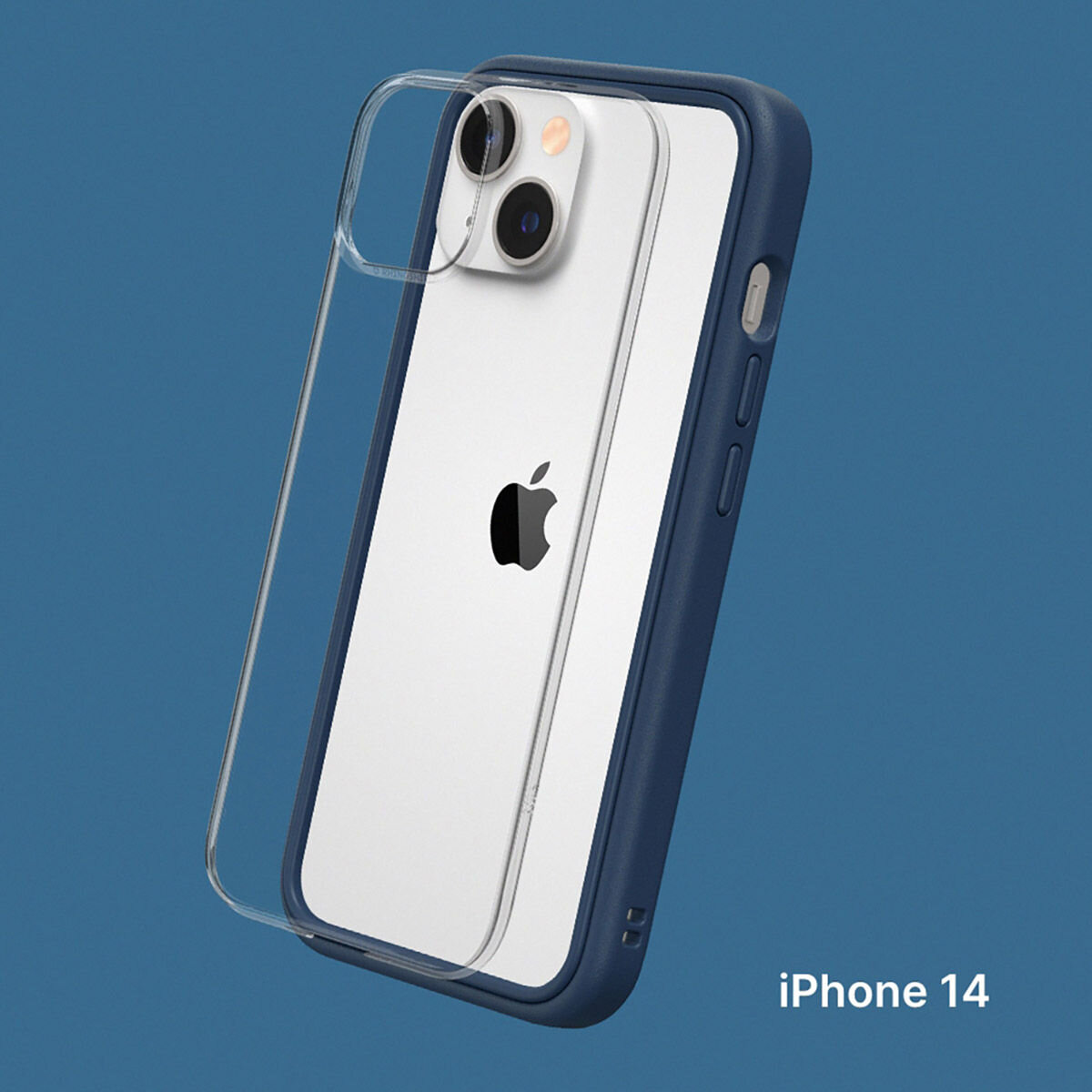 犀牛盾 iPhone 14 MOD NX 防摔手機殼 + 9H 3D滿版螢幕玻璃保護貼 海軍藍