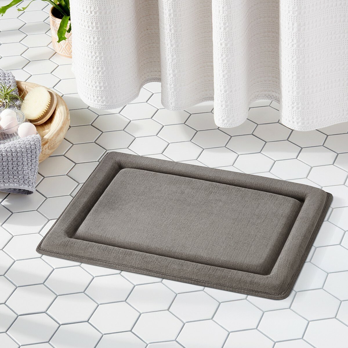 Town & Country 記憶棉浴室地墊 2入組 45公分 X 60公分 灰 Town & Country 記憶棉浴室地墊 2入組 45公分 X 60公分 灰