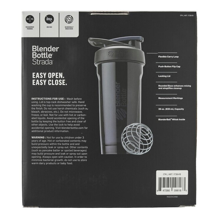 Blender Bottle Tritan Shaker 828 ml X 2-Piece Set Black + White