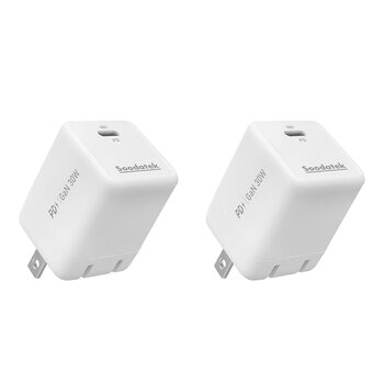 Soodatek GaN 氮化鎵 PD 30W 高速充電器 2入 SGHC1-PC30WT
