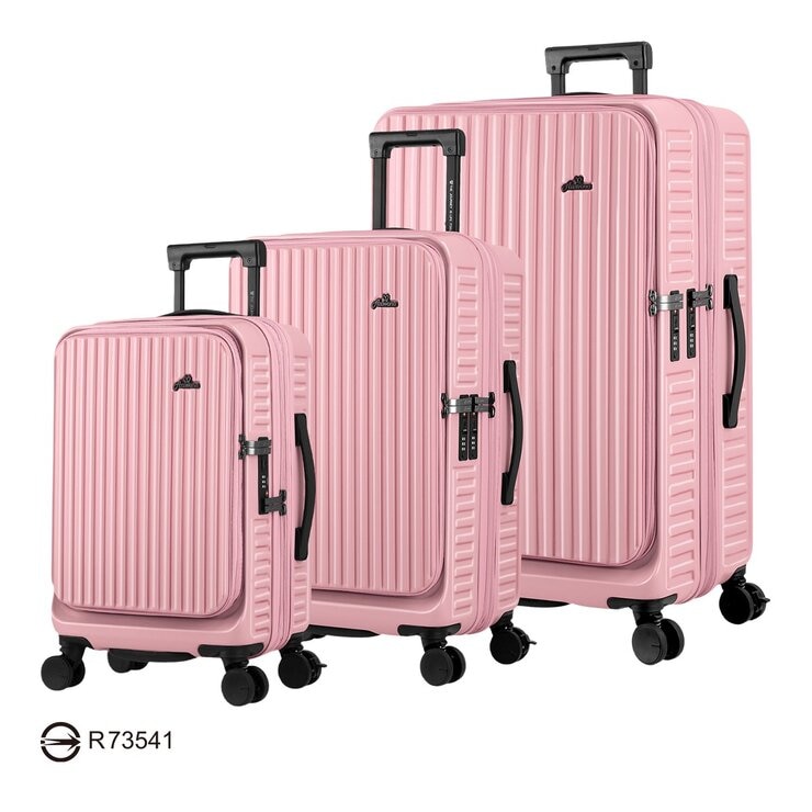 Arowana 20吋 + 25吋 + 29吋 河馬煞車行李箱 (2.0) 組合 丹鶴粉
