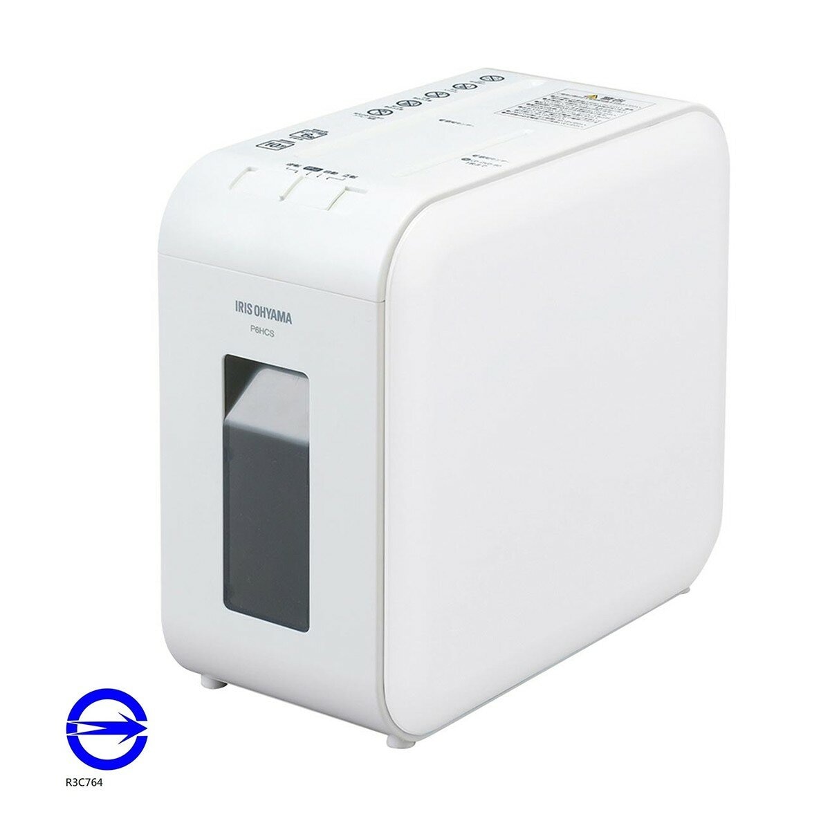 IRIS OHYAMA 超靜音小型碎紙機 P6HCS-W 白