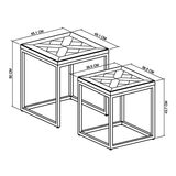 Bentley Designs Athena 子母邊桌2件組