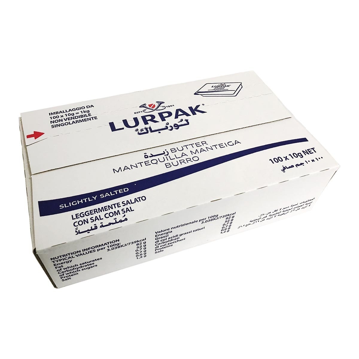 Lurpak 淡鹽迷你奶油 10公克 X 100入