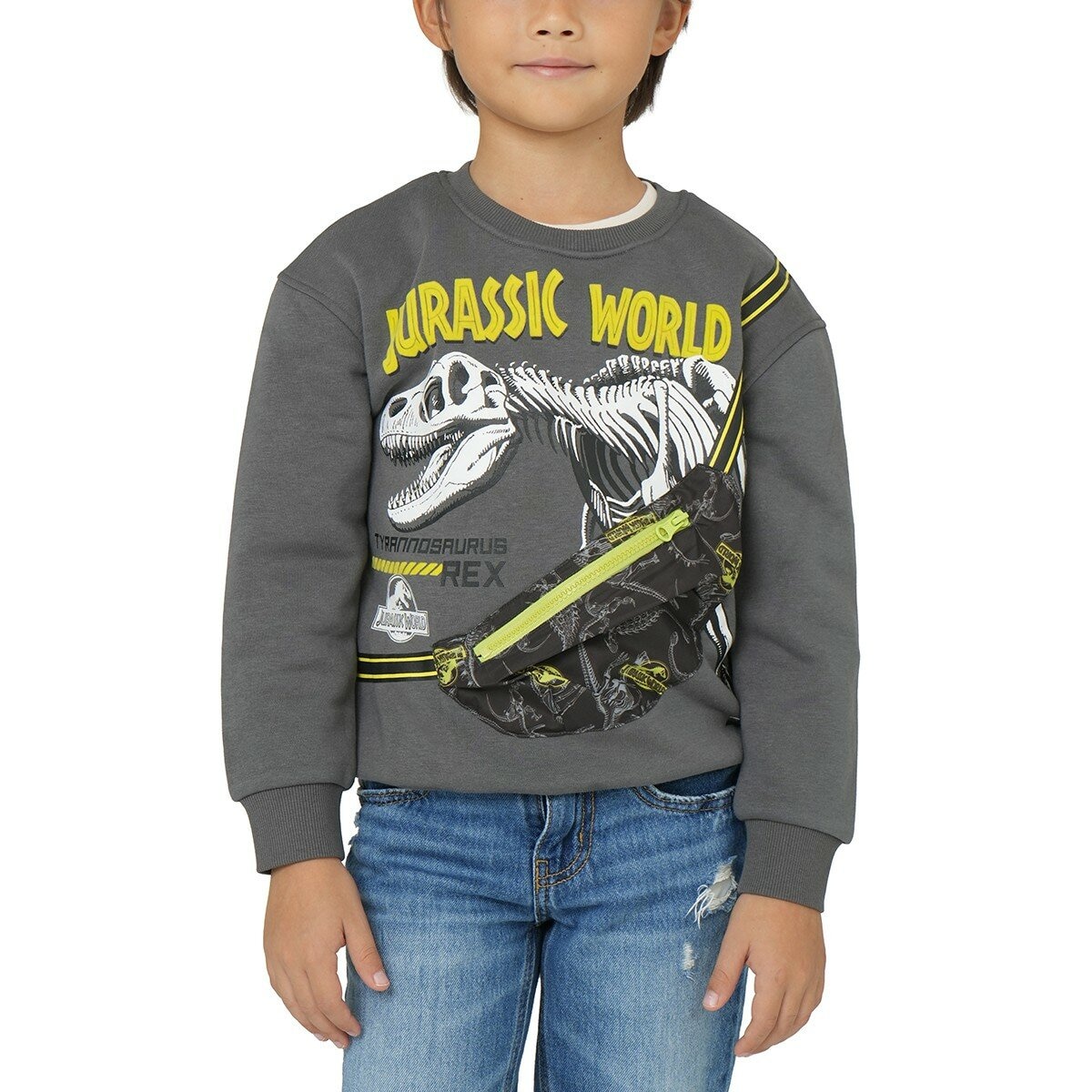 Licensed 卡通授權兒童長袖刷毛上衣 附小包