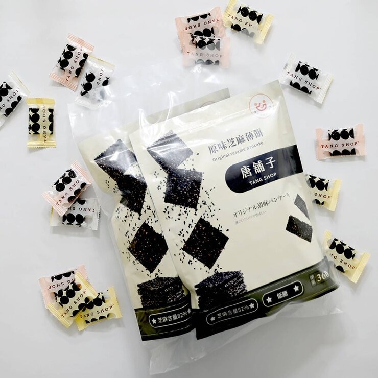 唐舖子 原味芝麻薄餅 360公克 X 2袋
