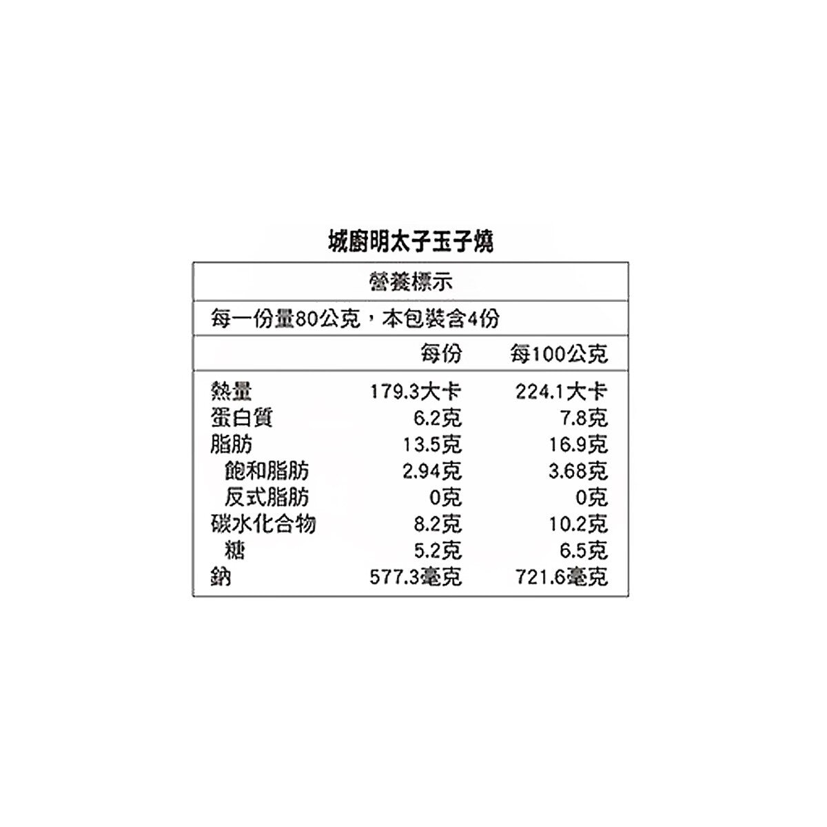 城廚 綜合玉子燒 原味 + 明太子 320公克 X 3入