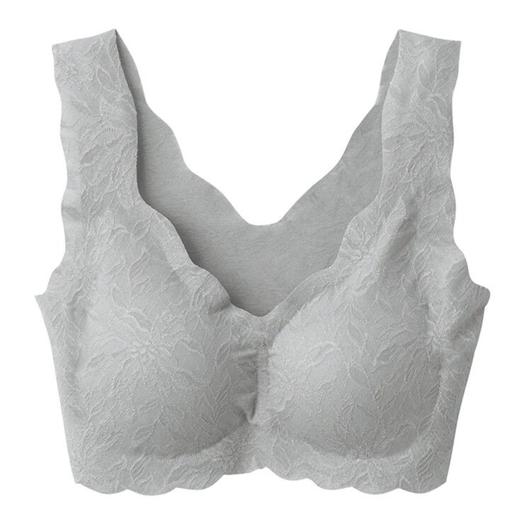 郡是 女無鋼圈內衣 灰 LL