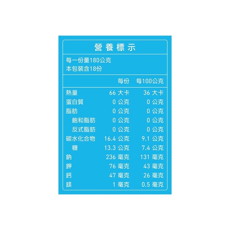 Energy Time 機能凍飲 電解質 Plus 180公克 X 18入