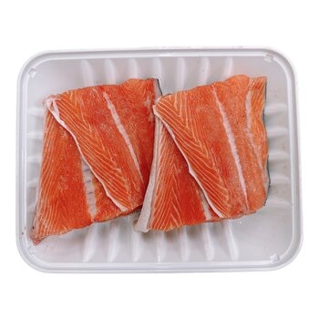 空運新鮮帶皮鮭魚排