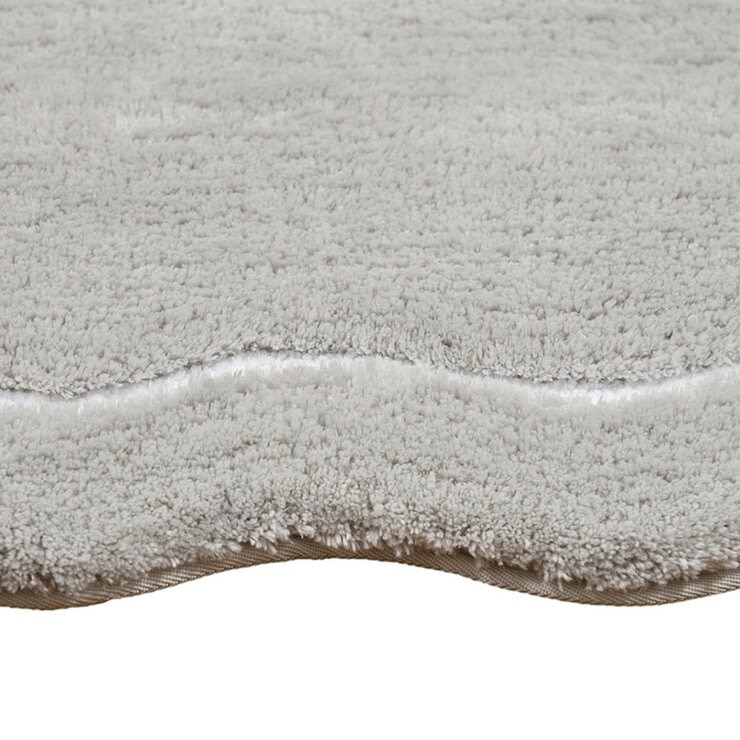 Riviera Home 花邊柔軟浴室地墊 2入 40公分 X 60公分 灰