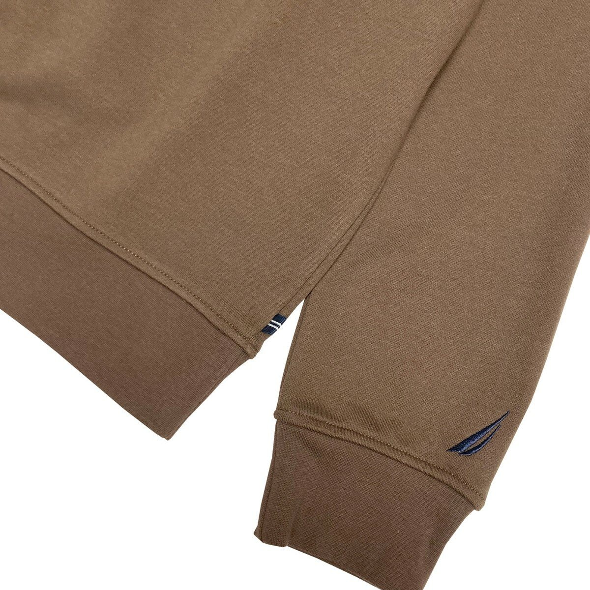 Nautica 男毛圈布長袖上衣 棕