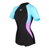 Speedo 女短袖連身泳裝