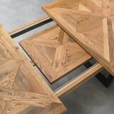Bentley Designs Indus Rustic 橡木 餐桌椅四件組