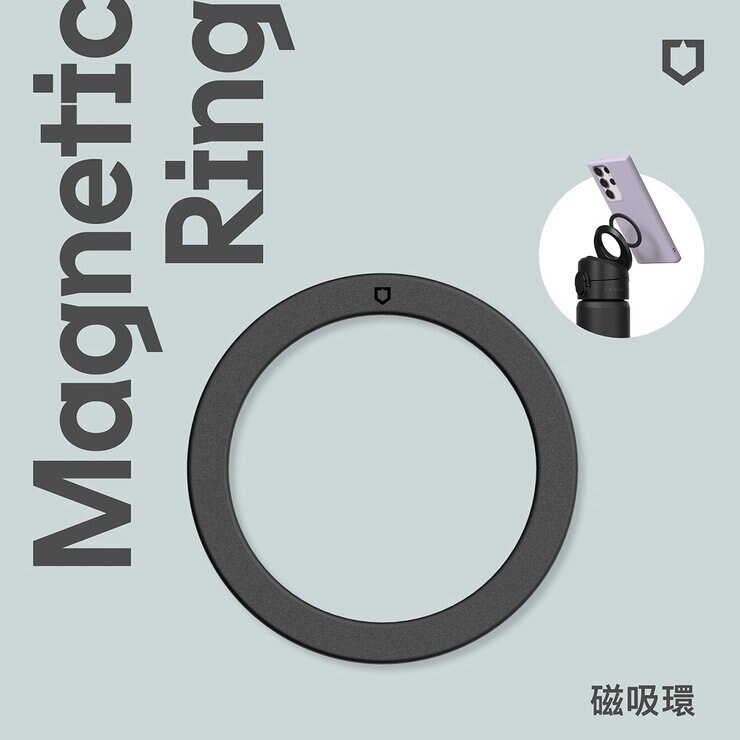 犀牛盾 AquaStand Tritan 吸管冷水瓶 800毫升 加犀牛盾磁吸環 黑色