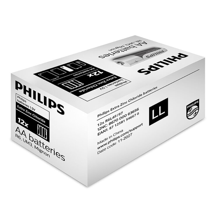 飛利浦 碳鋅3號電池 96入