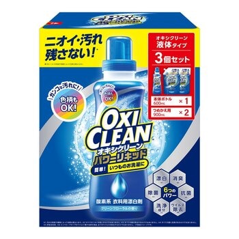 OxiClean 活氧強效去漬液 600毫升+補充包 900毫升 X 2入