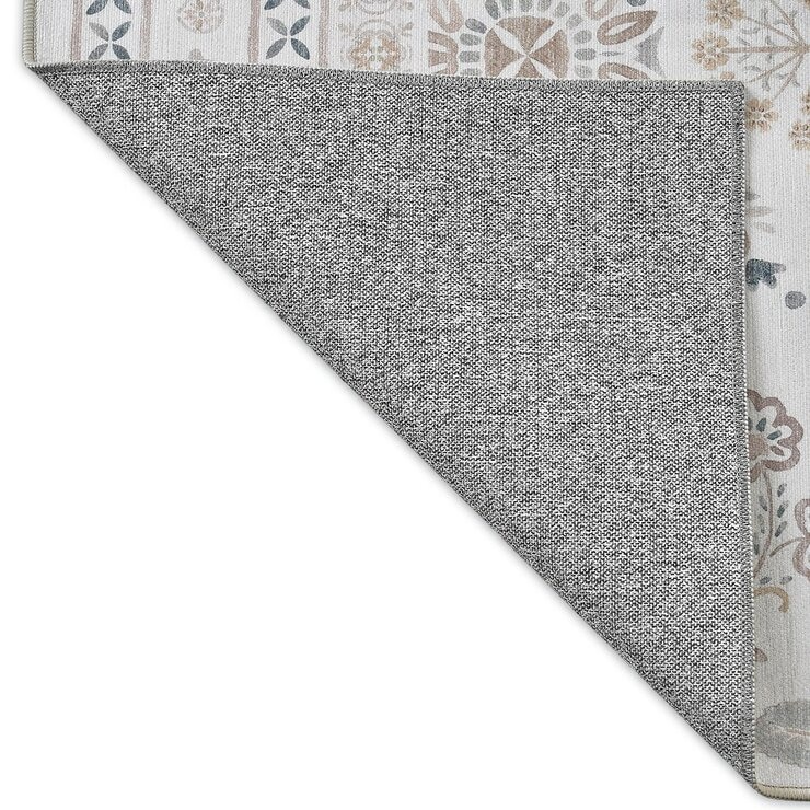 Wyatt & Ash 印花可水洗地毯 160公分 X 226公分 象牙白