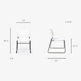 Musical Chairs Harmony 可堆疊訪客椅 2入組 白