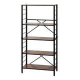 IRIS OHYAMA 萬能摺疊層架 5層 #KRSR-5 經典棕