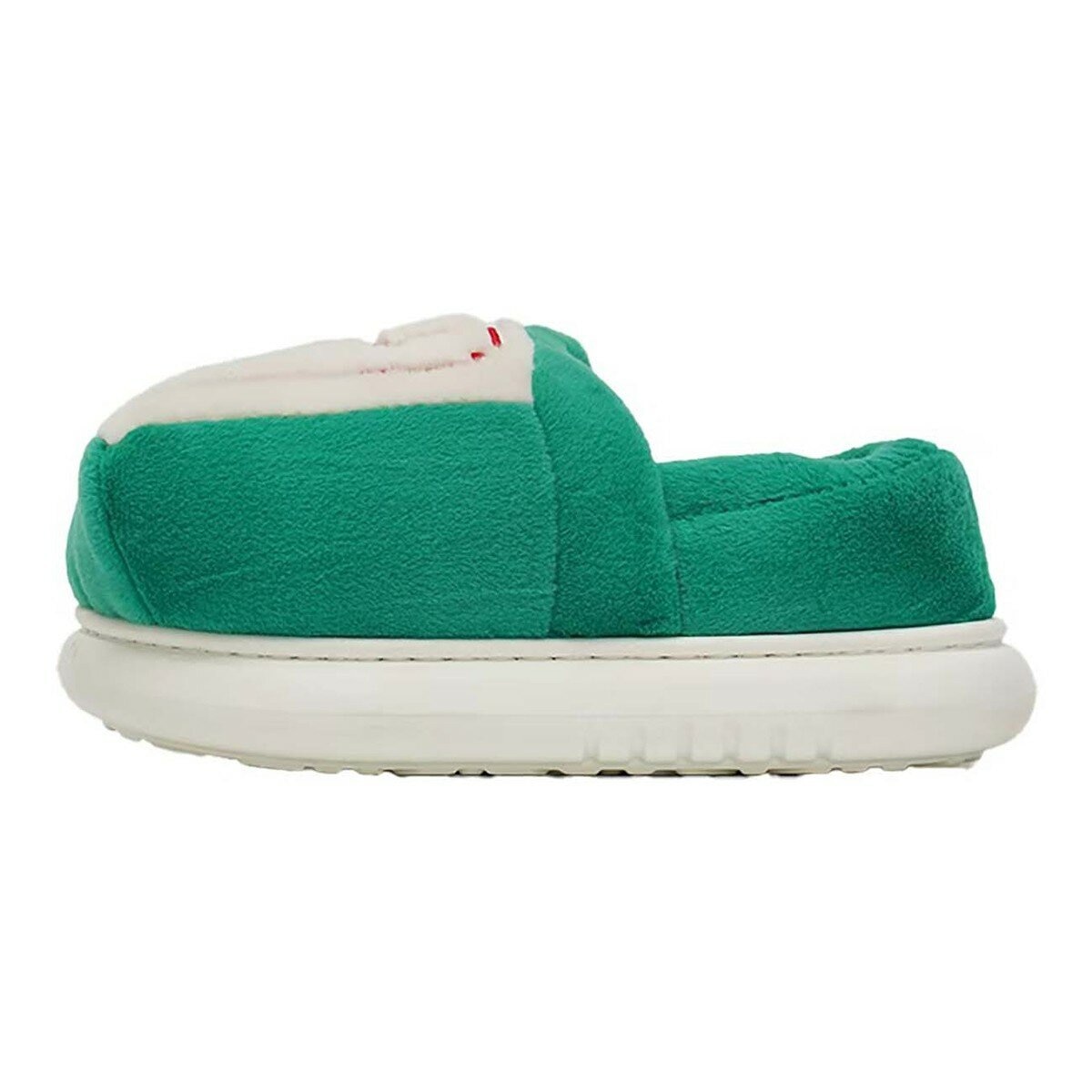 發財毛絨室內拖鞋 綠