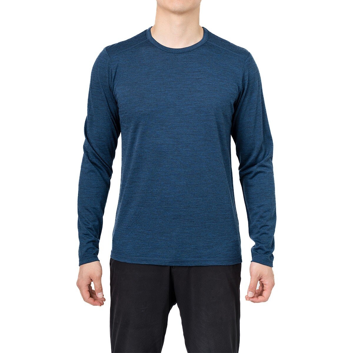 KARBON 男美麗諾羊毛長袖上衣