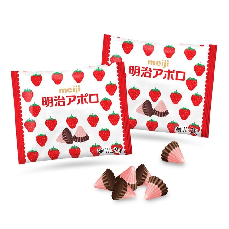 明治 阿波羅草莓可可粒 21公克X24包