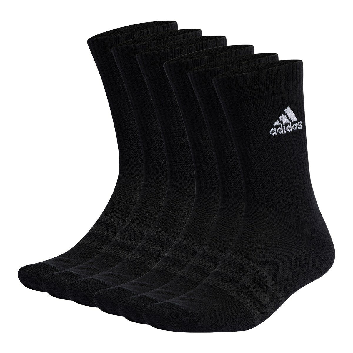 Adidas 男中筒襪六入組