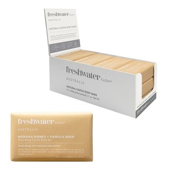Freshwater Farm 香皂 12入 麥盧卡蜂蜜 + 香草莢